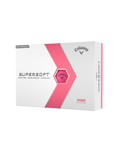 Callaway Supersoft Rožiniai Golfo Kamuoliukai