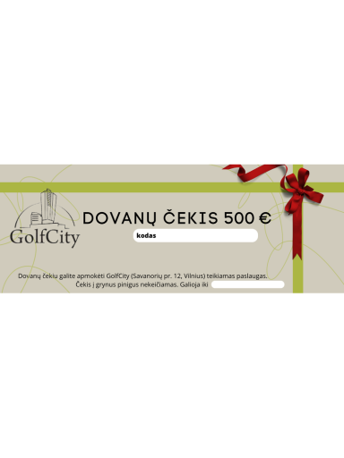Dovanų kuponas 500 Eur vertės