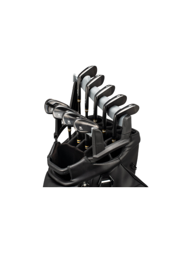 Golf Club Organizer for Lux Pro Cart II - Silver / Black Golf Club Organizer for Lux Pro Cart II - Silver / Black