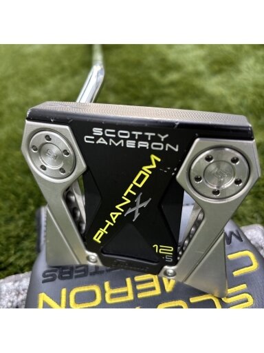 Scotty Cameron Phantom X 12.5 34” Ridenimo lazda Kairiarankiams