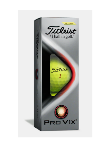 Titleist Pro V1X geltoni golfo kamuoliukai 2