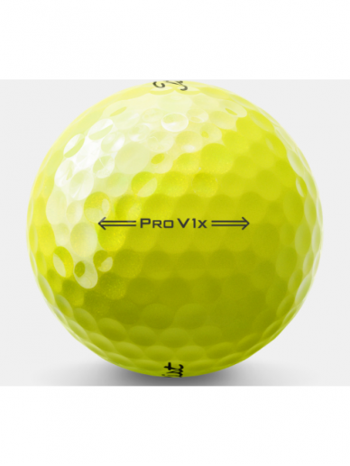 Titleist Pro V1X geltoni golfo kamuoliukai 4